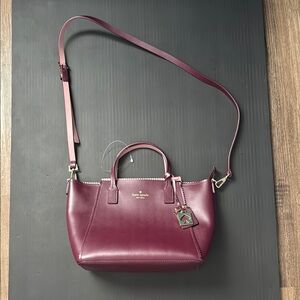 Kate Spade Purple Satchel Smooth Leather